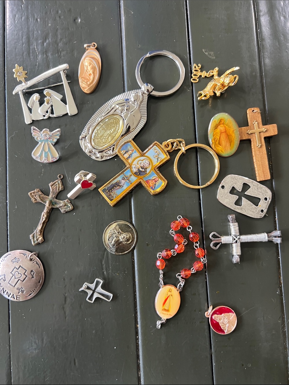 Religious Charm Assortment - Mixed Gold and Silver Tones